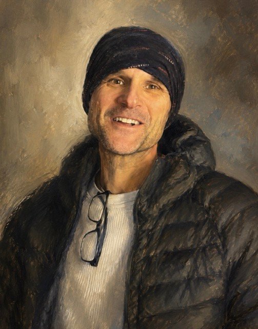 Hand-painted oil portrait