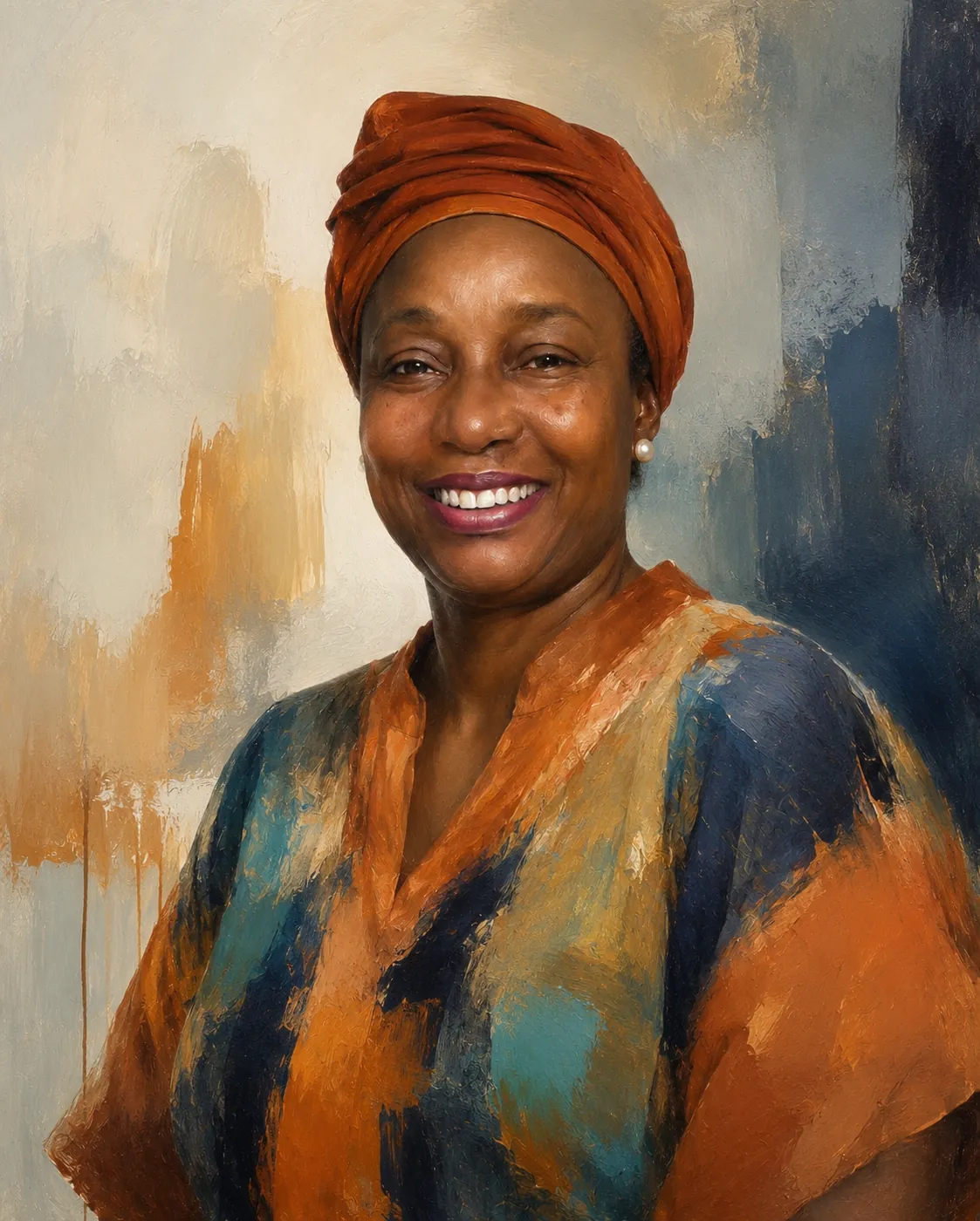 Custom oil portrait of a man painted from a customer photo