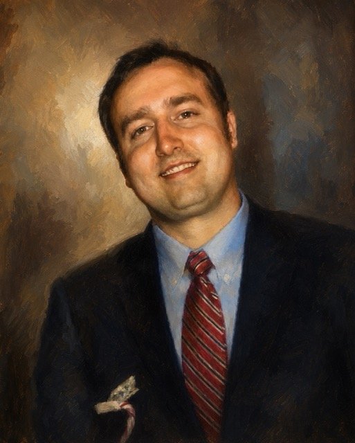 Hand-painted oil portrait